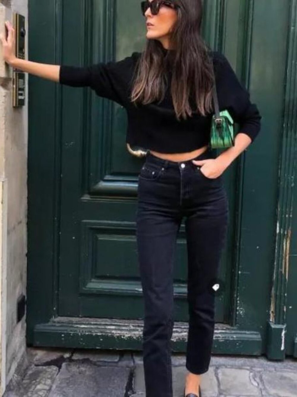 Re/Done The Comfort Stretch High Rise Ankle Crop